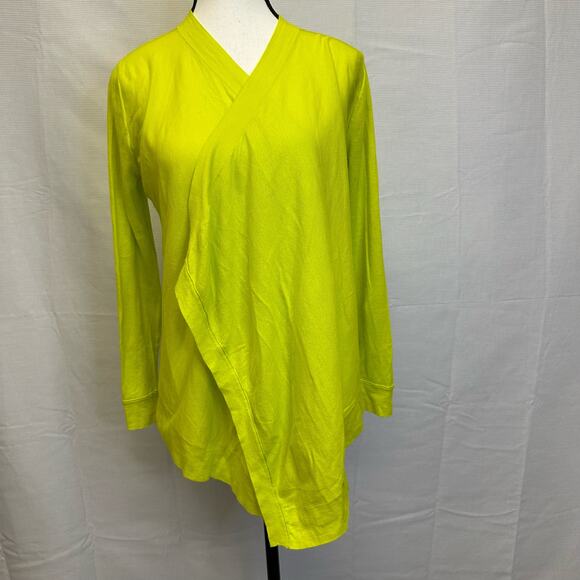 Priced to Sell - Magaschoni New York Lime Green Open Front Cardigan XS - Picture 2 of 7